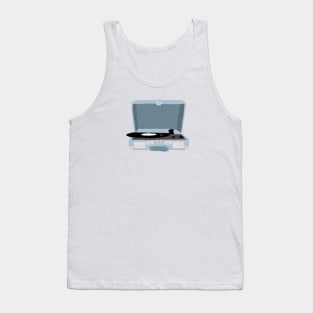 Blue record player Tank Top